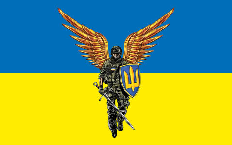 український захисник у образі ангела